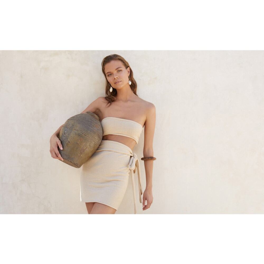 Tann Line ROCCO COLLECTION SS20/21 Kimee Knit Mini Dress Summer Resort Vacation - Picture 2 of 6